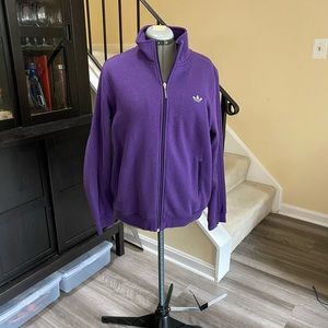 Adidas Purple Jacket with Fleece Lining, XL